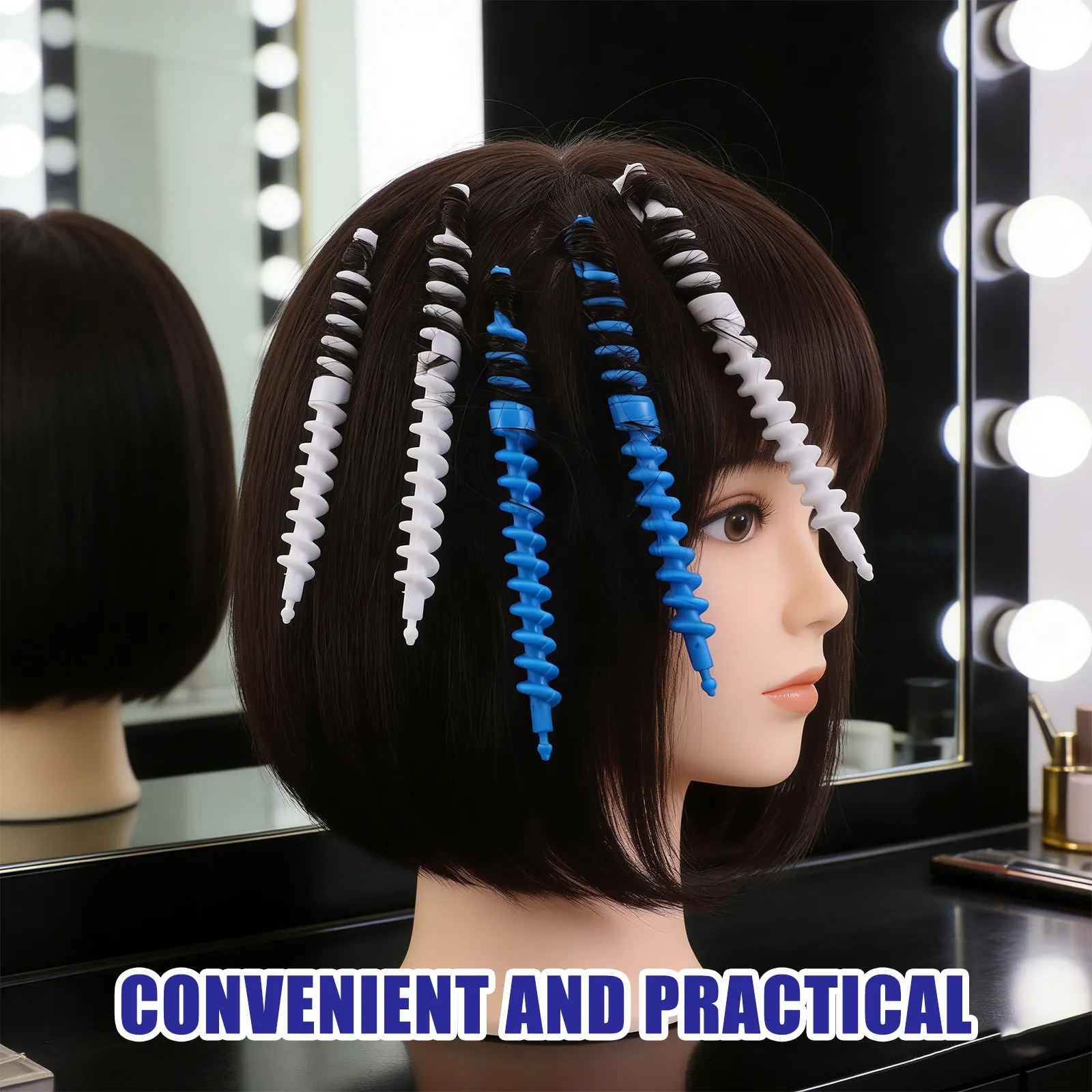 

Набор из 36 спиральных бигуди для волос 14 мм, без нагрева, для легкой и портативной укладки, для женщин, с эффектом завивки