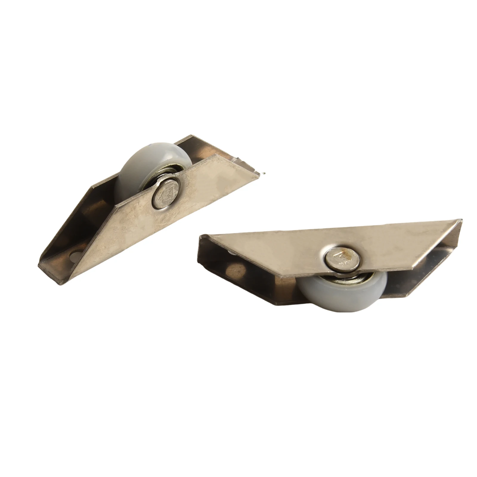 الفولاذ المقاوم للصدأ ومحمل الكربون 2 قطعة نظام العجلة المنزلقة الأمثل لأبواب الخزانات وتركيبات نافذة الشاشة #2