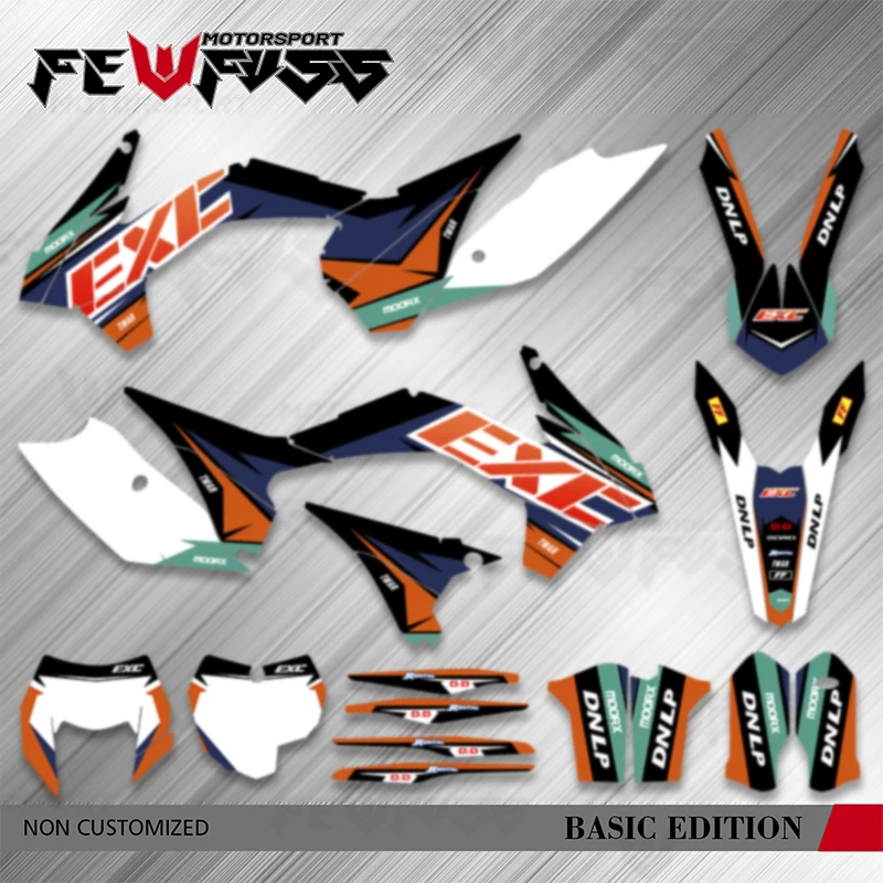 

Fewfuss Enduro Graphics Stickers Kit Deco for KTM 125 200 250 300 350 450 500 EXC XC-W EXC-F XCF-W 2014 2015 2016