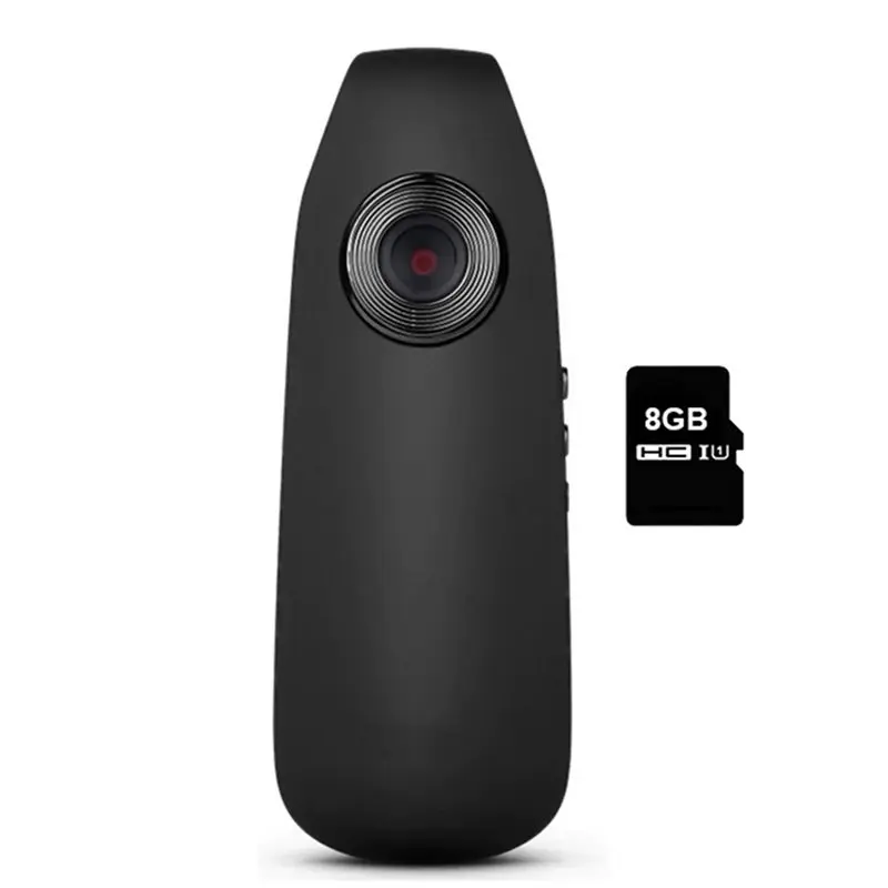 Cámara Digital FEDI, Videocámara Tipo Bolígrafo, Bodycam con Imán, Detección de Movimiento, Grabadora de Video Deportiva DV DVR con Tarjeta de Memoria de 8GB