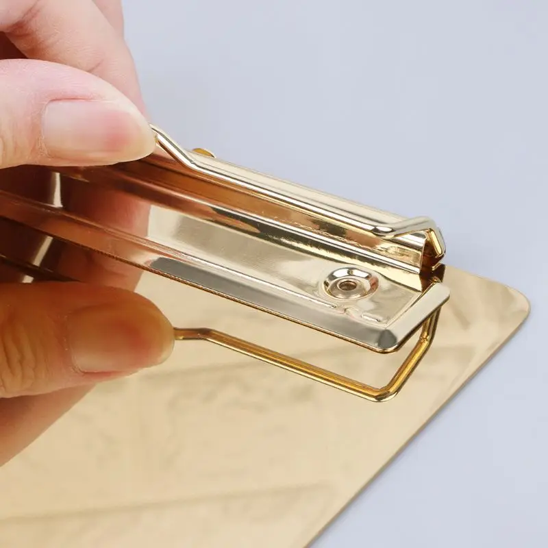 Metal Clipboard Writing Pad File Folder Document Holder Desk Storage School Office Dropshipping
