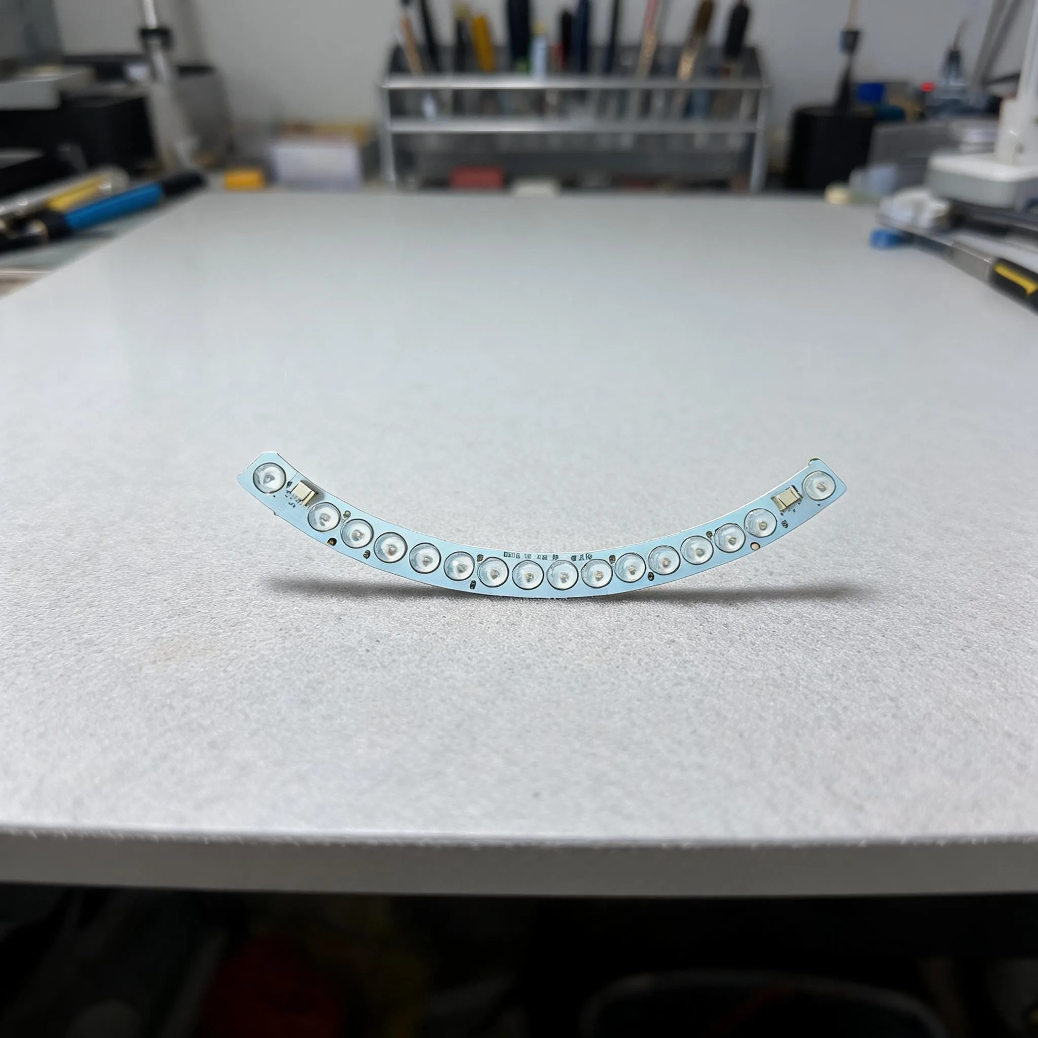 26cm Curved LED Strip Light Set 36W x 2 Tri-Color Adjustable Warm Neutral Cold Light for Acrylic Cookie For ceiling Mounts