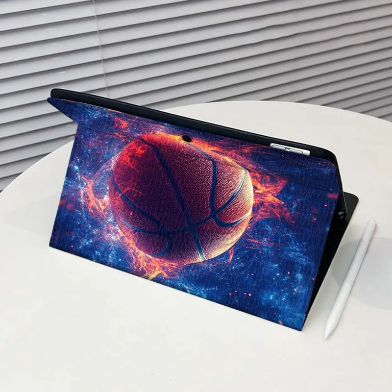 تألق كرة السلة كرة القدم ل ممن لهم الوسادة 2 3 4 Neo Air SE X Pro 10.36 11 11.4 11.61 12.1 13.2 بوصة 2025 حافظة كمبيوتر لوحي قابلة للطي