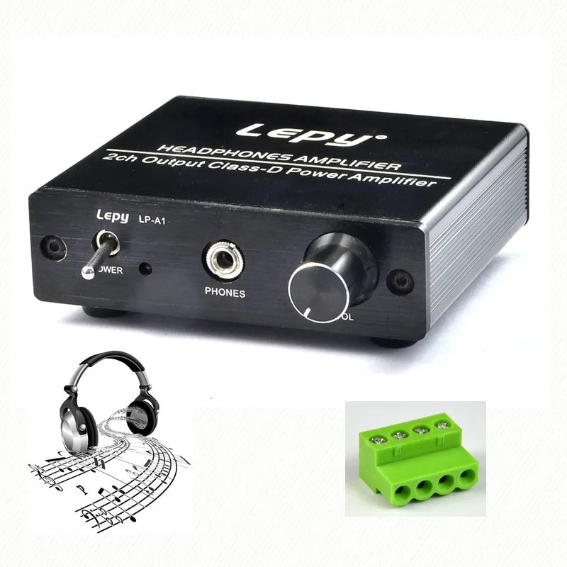 LEPY-A1 Digital Mini Headphone Power Amplifier Class D High Efficiency HIFI Power AMP