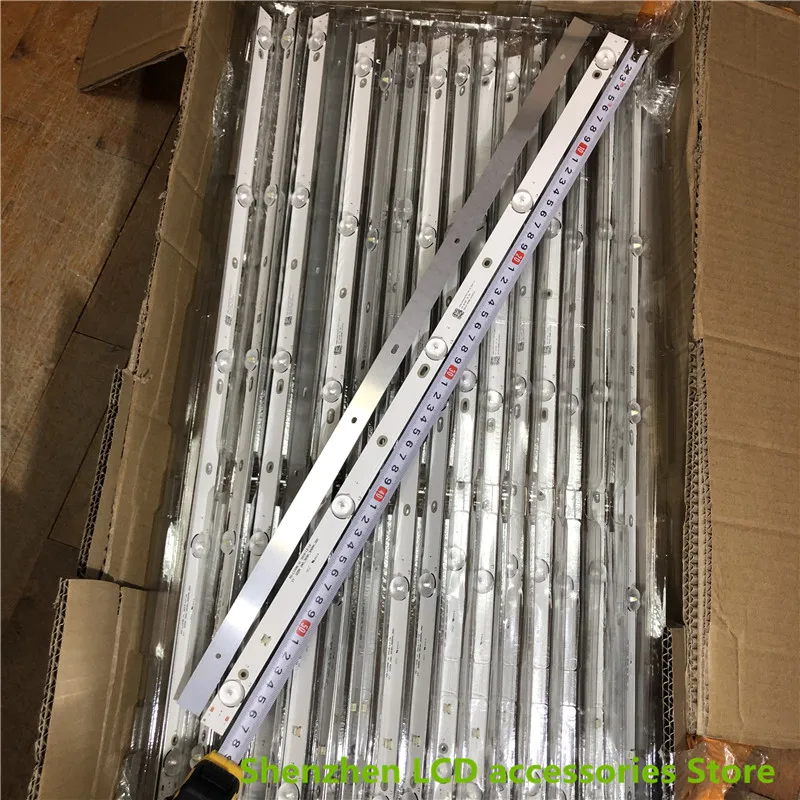

580mm LED Backlight strip 5 lamps For 32'' LCD TV MS-L1598 V1 32DN 2*5_3030_300MA_30V 6V 5LED 100%NEW