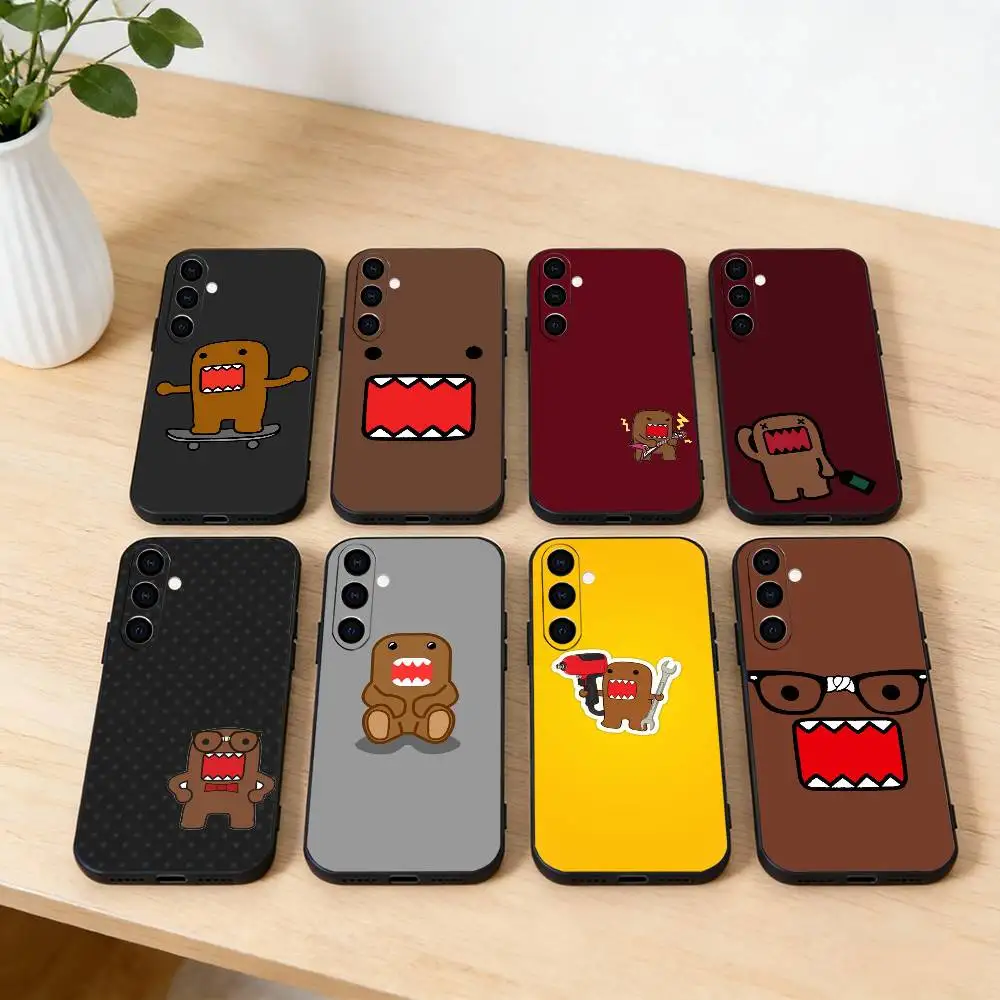 

Cool Cute Domo-kun Phone Case For Samsung GalaxyA13,21s,22,31,32,52,53,71,72,73,Soft Black Cover