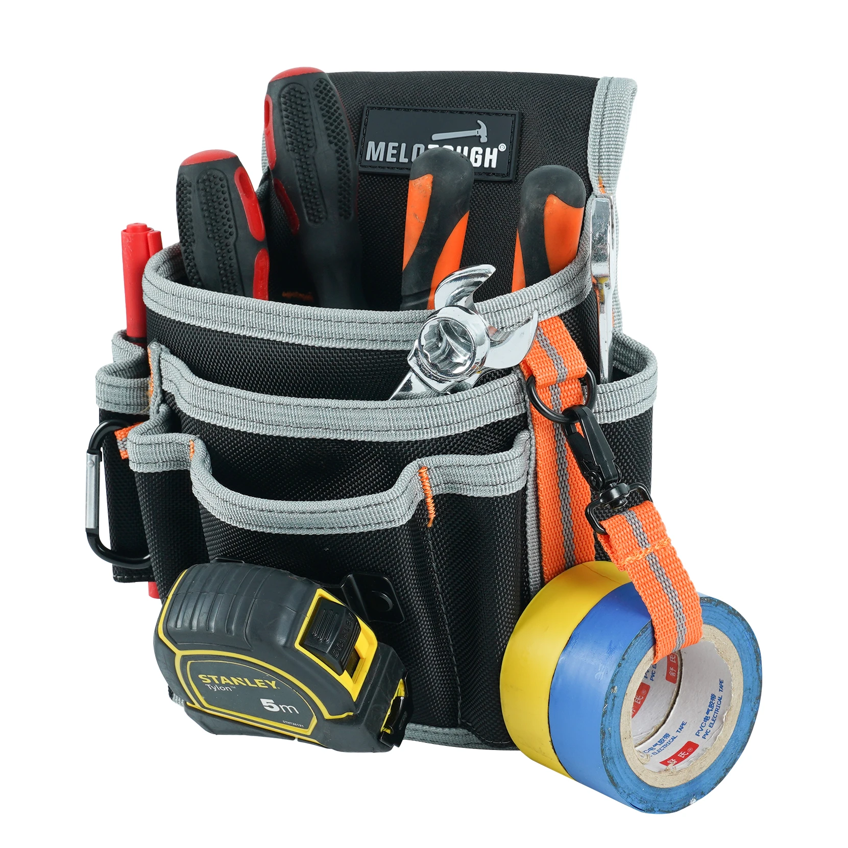 Kleine gereedschapstas voor elektriciens voor gereedschapsriem Gereedschapstas Gereedschapsholster met meerdere zakken, bouwzakje Gereedschapsorganizer