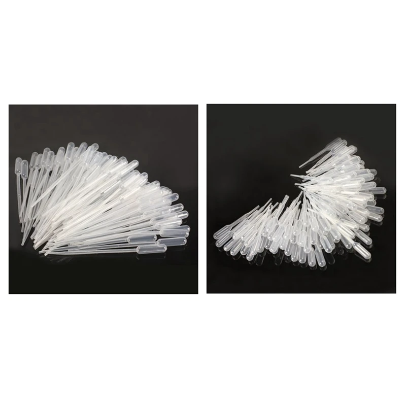 200PCS Graduated Pipettes Dropper Polyethylene (0.2Ml & 0.5Ml)