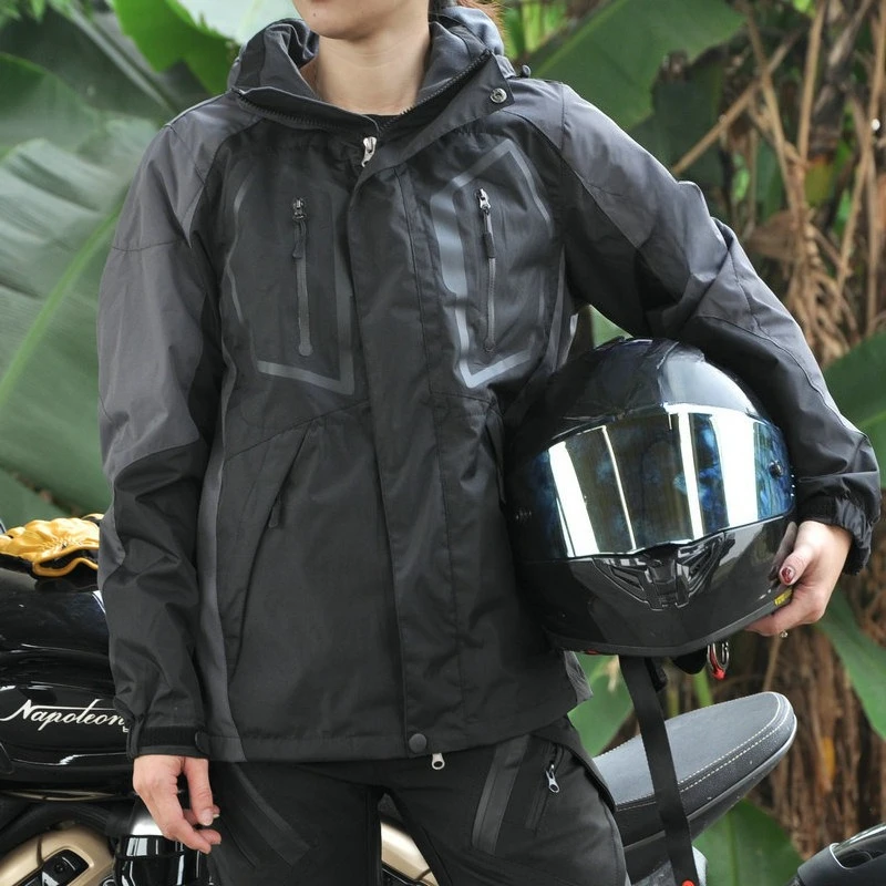 VOLERO Winter Motorcycle Riding Jacket Women Waterproof Thickened Windproof Anti-Fall Racing Ropa Moto Mujer