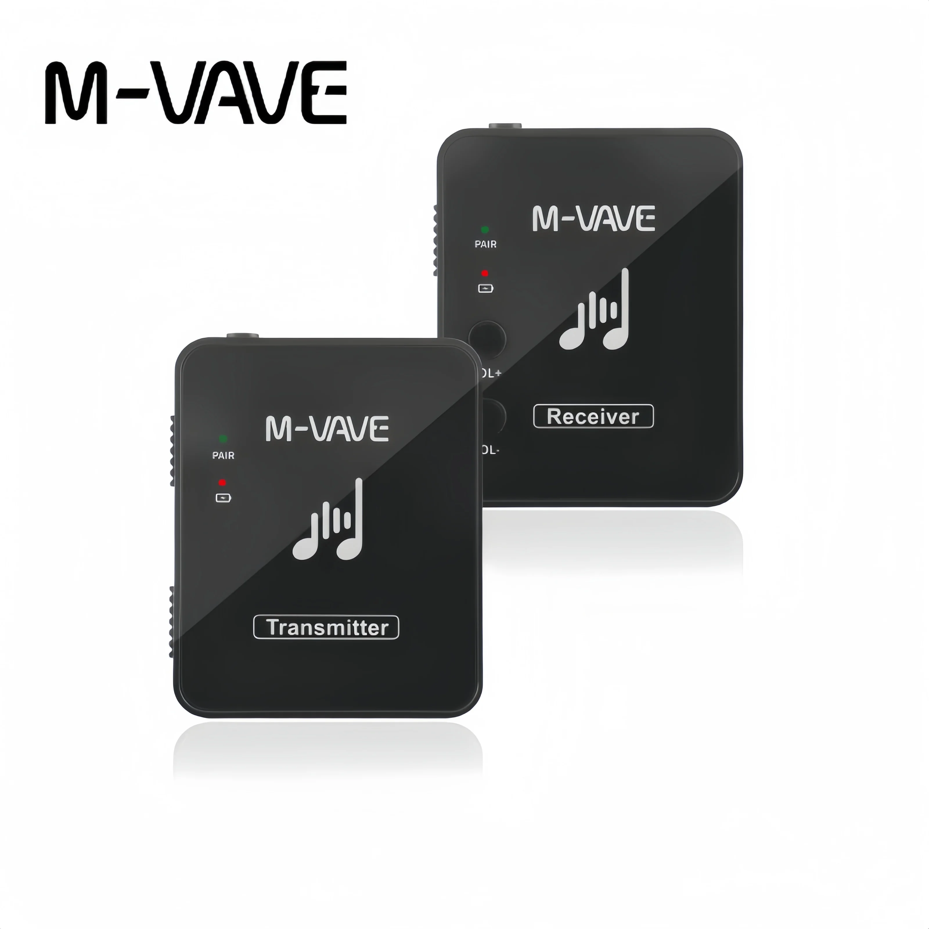 M-VAVE WP-10 2.4G Wireless In-Ear Monitor IEM System,Rechargeable Transmitter & Receiver with Volume Control/for Studio/Live
