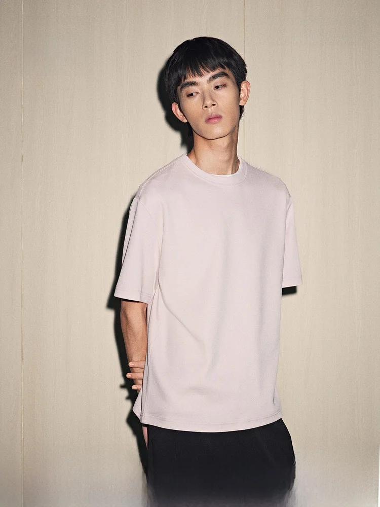 

Loose Fit Men's T-Shirt Summer New Style H&M Casual Style Short Sleeve Polyester Cotton Blend Comfortable Unisex Basic Tee
