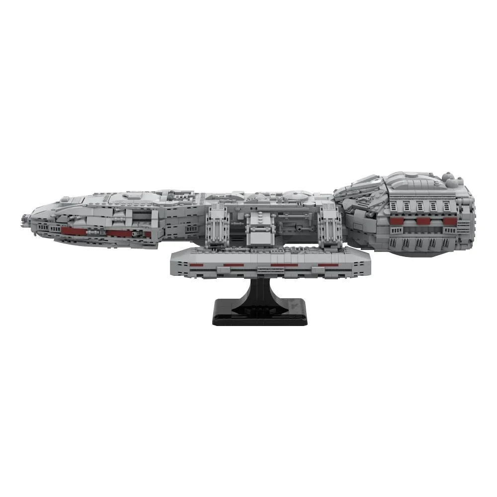 

Gobricks MOC-154698 Battlestar Galactica Spacecraft Building Blocks Space Warship Bricks Model Toys Collection Gift