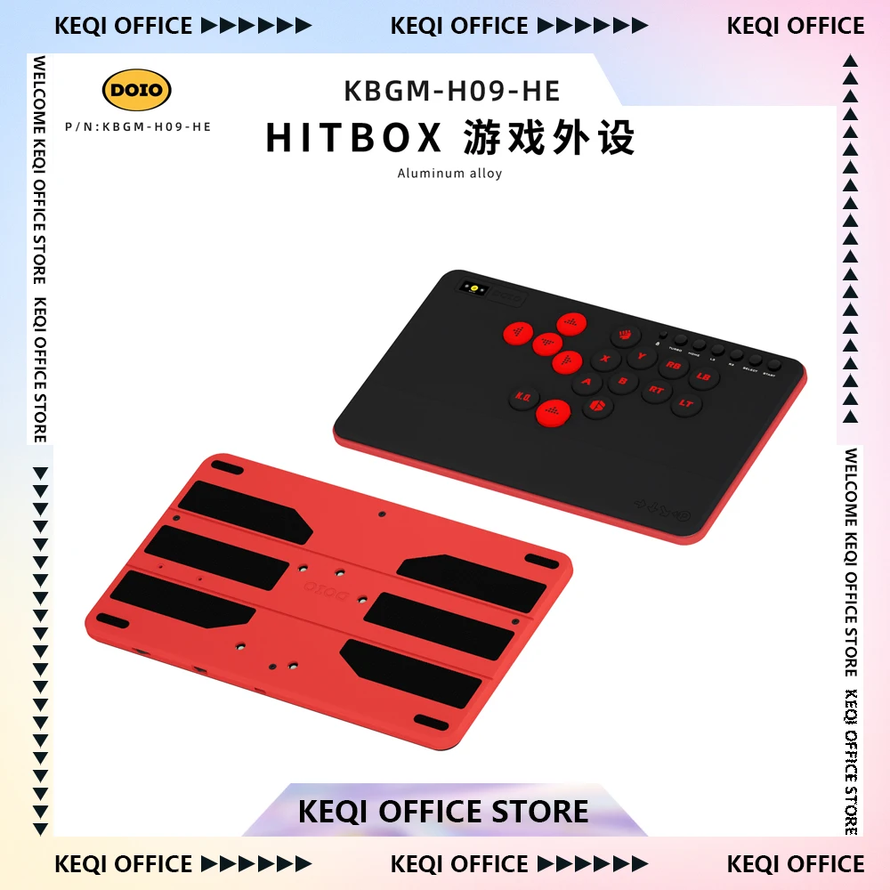 

DOIO HITBOX KBGM-H09 HE Игровая клавиатура из алюминиевого сплава Портативный джойстик A4 Аркада Type-C PS4 PS5 XBOX Switch PC Steam Пользовательский подарок