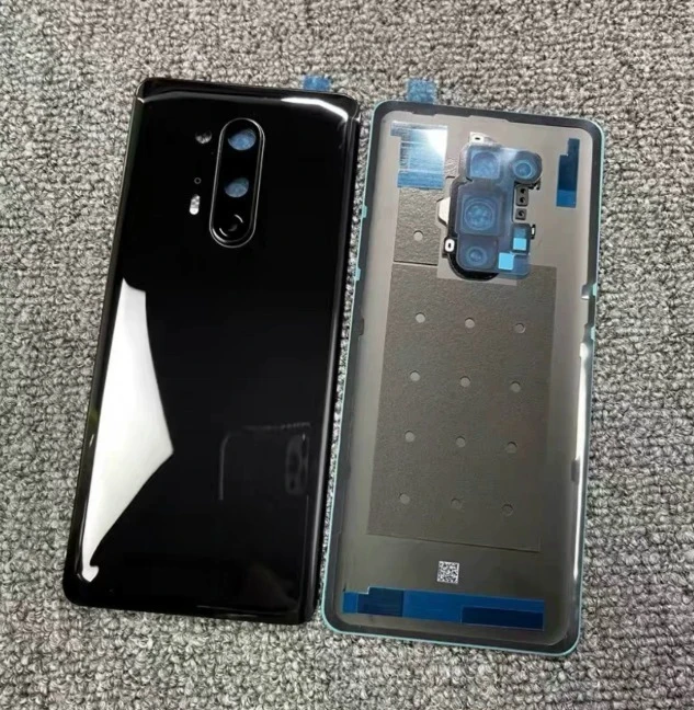 A+ 8Pro Back Glass Cover For OnePlus 1+ 8 Pro IN2023 IN2021 Back Door Replacement Battery Cover, Rear Housing With Camera Lens