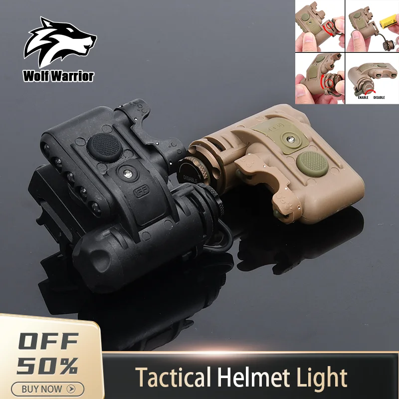 

WADSN Fast Helmet GEN 2 White Red Light Tactical Airsoft Scout Signal Outdoor Weapon Hunting GEN II Helmets Flashlight Accessori