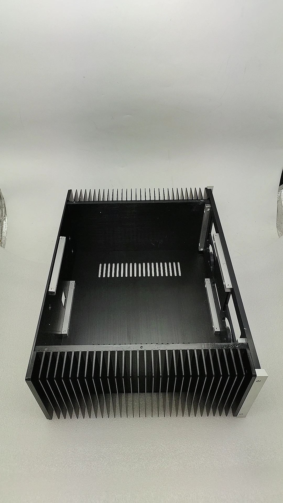 맥킨토시 풀 알루미늄 앰프 섀시 프리앰프 케이스 AMP 인클로저 / 방열판 포함 DIY 박스 JY