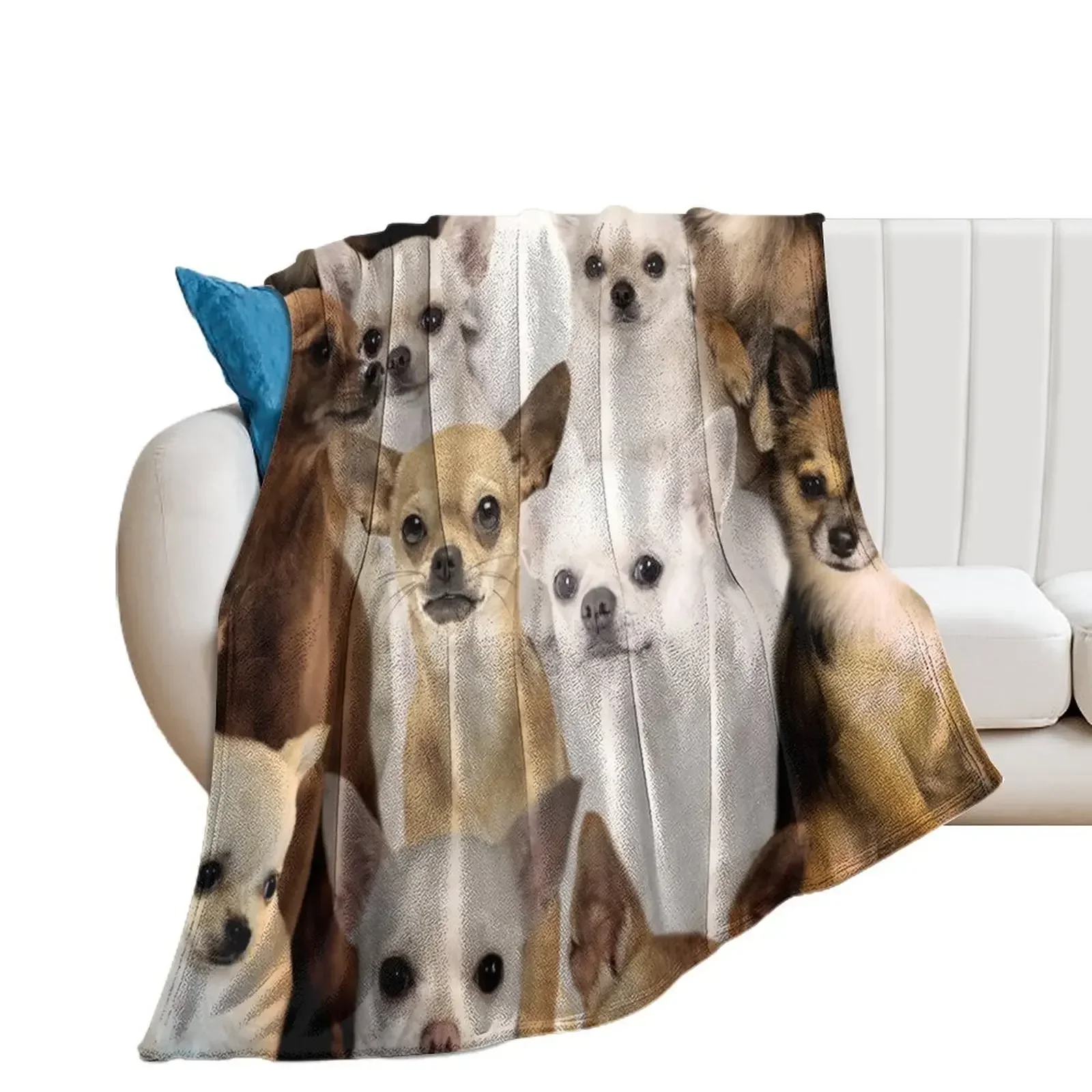 Chihuahuas Throw Blanket Blankets For Sofas Personalized Gift Luxury Brand Flannels Blankets