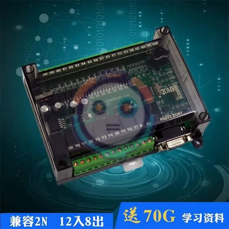 hot Domestic PLC Board FX2N 20MR/20MT | 200kHz 4-Axis High-Speed Pulse | Programmable Logic Controller