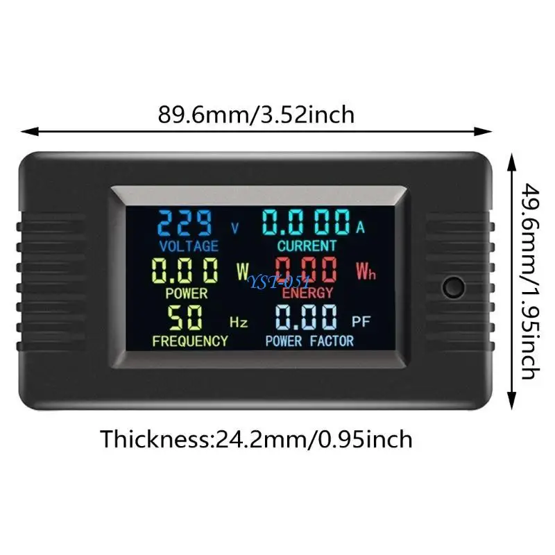 E15A AC110/220V الفولتميتر مقياس التيار الكهربائي واتميتر الطاقة تردد التيار مونتيور