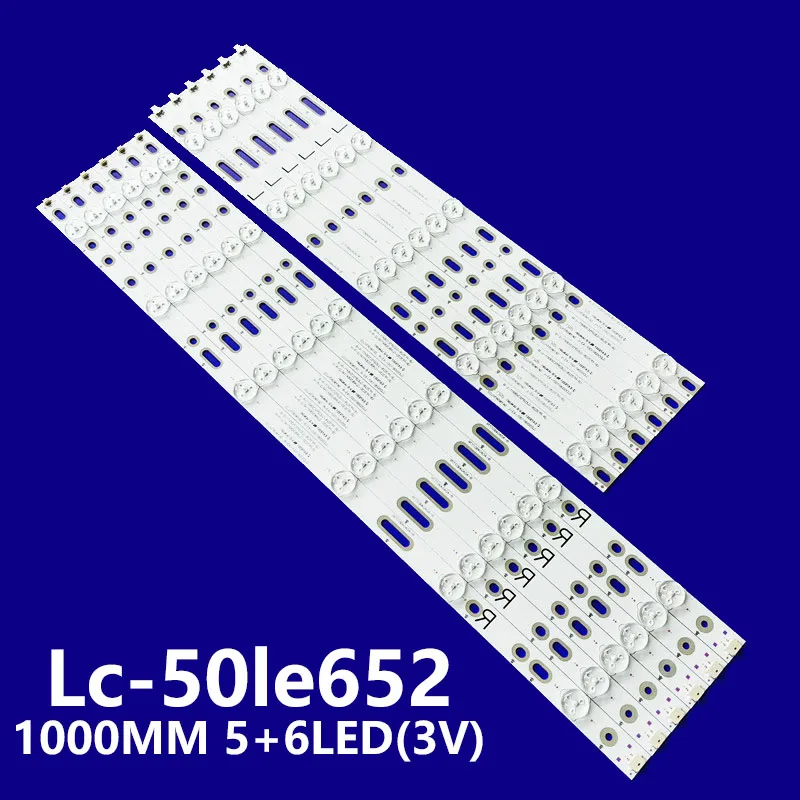 

12 шт. новая светодиодная лента для подсветки для Lc-50le652 Lc-50le652u Lc 50le652