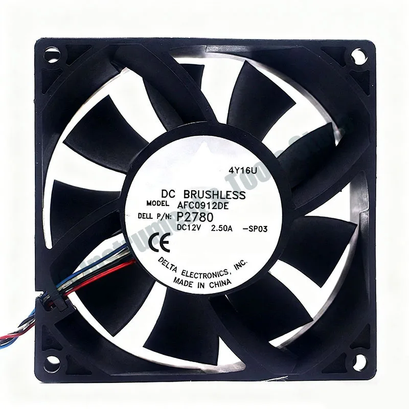 New for original AFC0912DE 9038 12V 2.5A 9cm 4-wire PWM car booster server high air volume speed regulation cooling fan