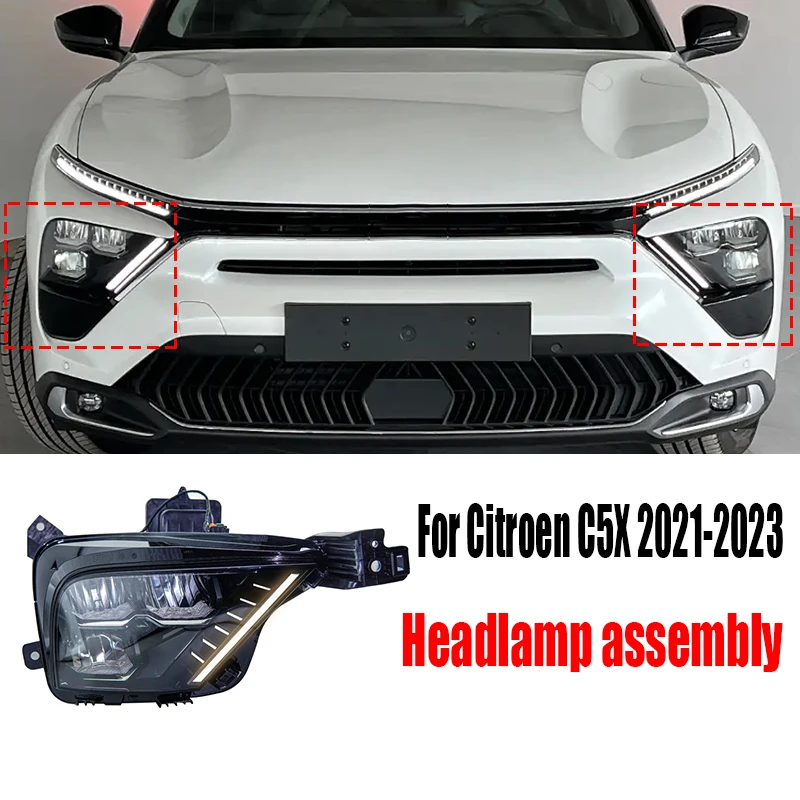 Automotive Front Headlight Assembly Automotive External Accessories LED Lights For Citroen C5X 2021 2022 2023