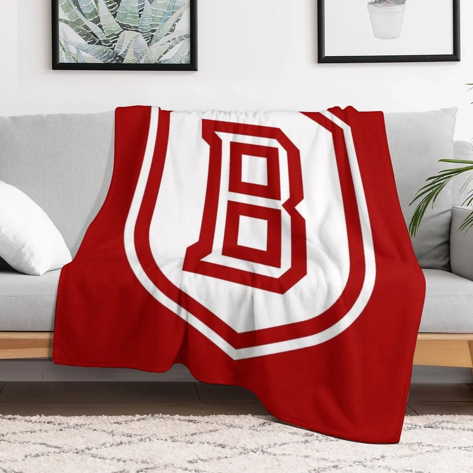Bradley Braves Throw Blanket Compact Warm Blanket for Car Road Trip