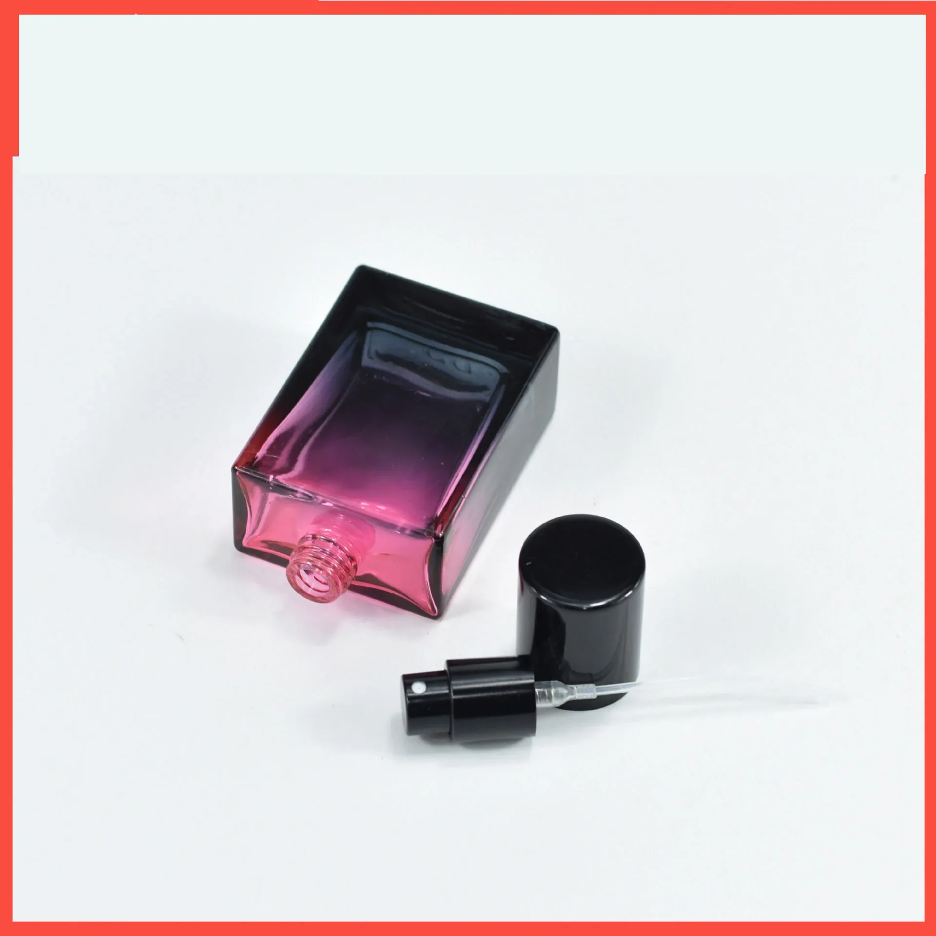 30 ミリリットルガラス勾配香水瓶詰め替え空のファインミストアトマイザースプレーボトルポータブル正方形香水用