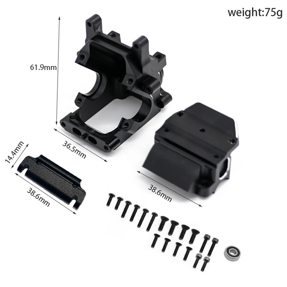 2 Set Metal Front & Rear Gearbox Case Set for Arrma 1/8 Kraton Outcast Notorious Typhon Talion 1/7 Infraction RC Car,1