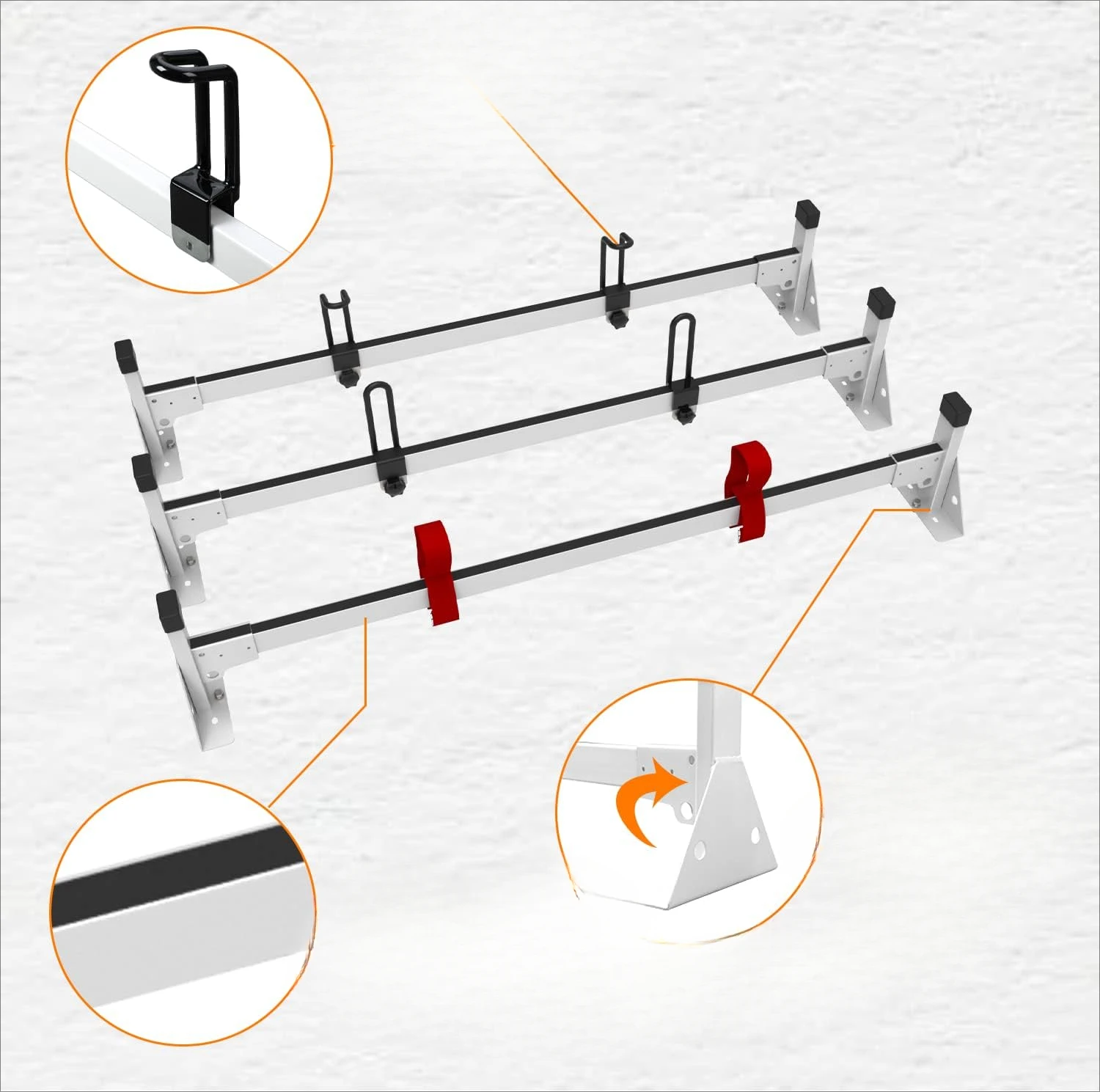 Ladder Rack Fit for Cargo Van 2015-2023 Ford Transit 150 250 350