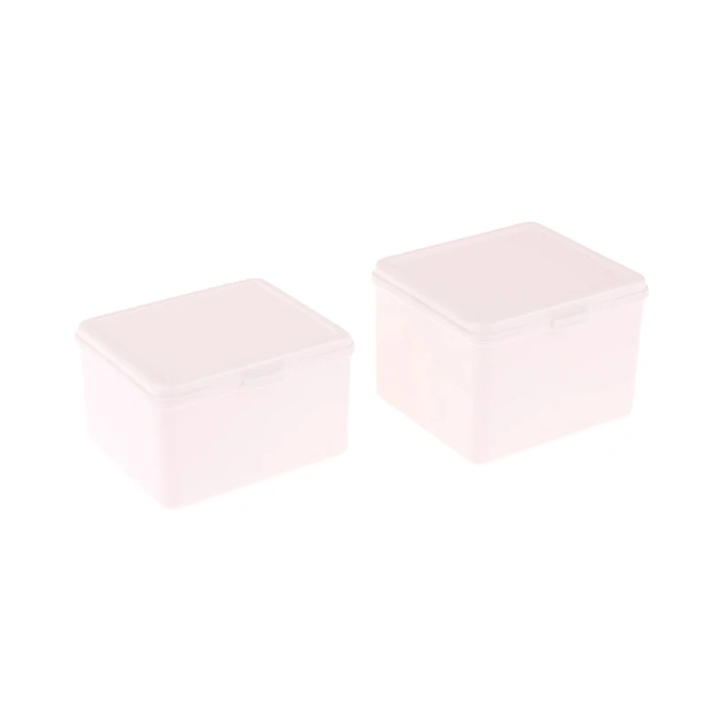1 Pcs Pure White Flip Lid Storage Box Dust Box Pony Paulie Small Card Photo Desktop Storage And Organisation Box Multifunction