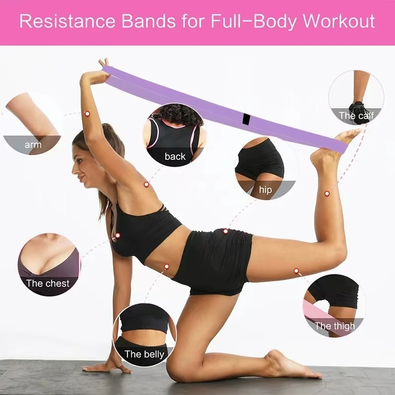 200*3cm Fitness Long Resistance Bands Workout Fabric Elastic Booty Bands Set Pull Up Woman Assist Leg Exercise Gym Equipment