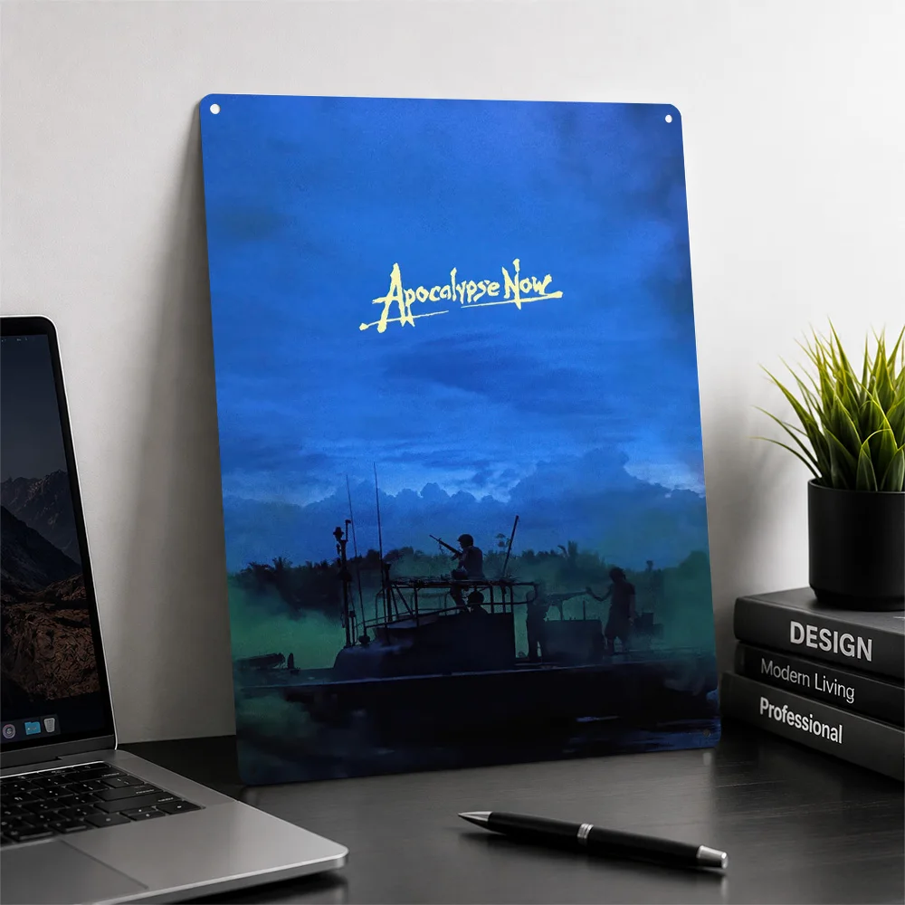 Apocalypse Now Movie Metal Poster Cinema Wall Art Personalized Vintage Tinplate Sign for Home Theater Man Cave Room Decoration