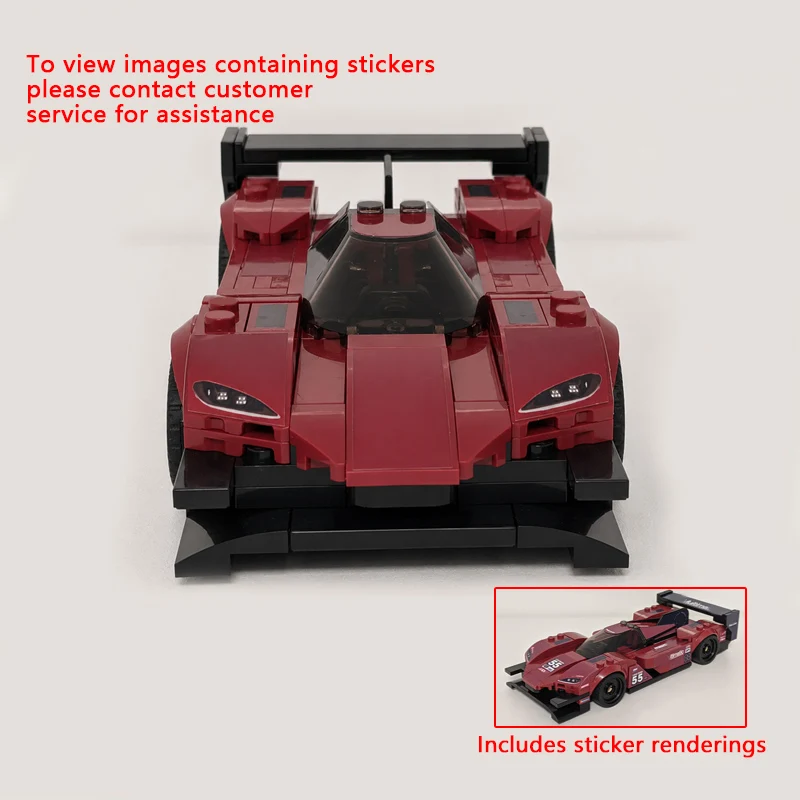 

Speed Racing Car Model MOC Building Bricks RT24-P WEC IMSA Le Mans Modular Technology Children Holiday Gifts Assemble Toys Suit