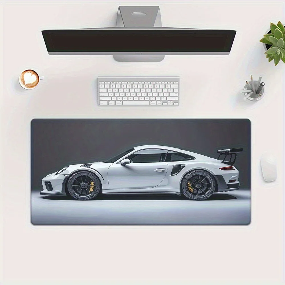 High-definition printed car pattern game mouse pad & desktop pad, advanced rubber bottom anti-slip surface, durable office.