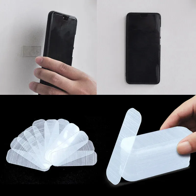 10/300/600 pces fita adesiva dupla face, fita lavável, adesivo de parede impermeável reutilizável, livre de riscos, autoadesivo lavável