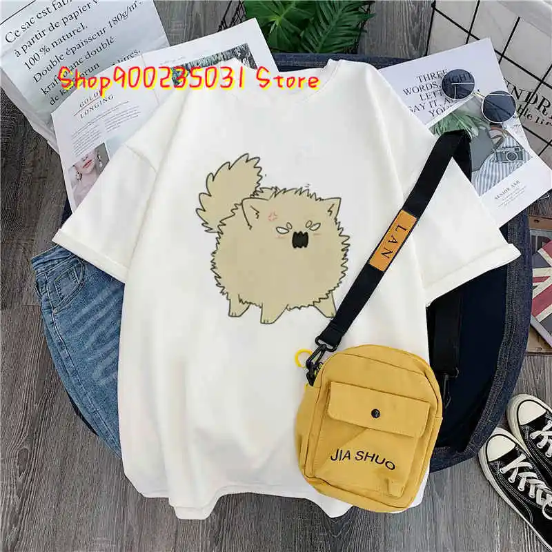 Women T Shirt Cute Pomeranian Tshirt Dog I Love Pomeranian Tee Shirts Kawaii T-shirt Female Summer Short Sleeve Womens Clothing