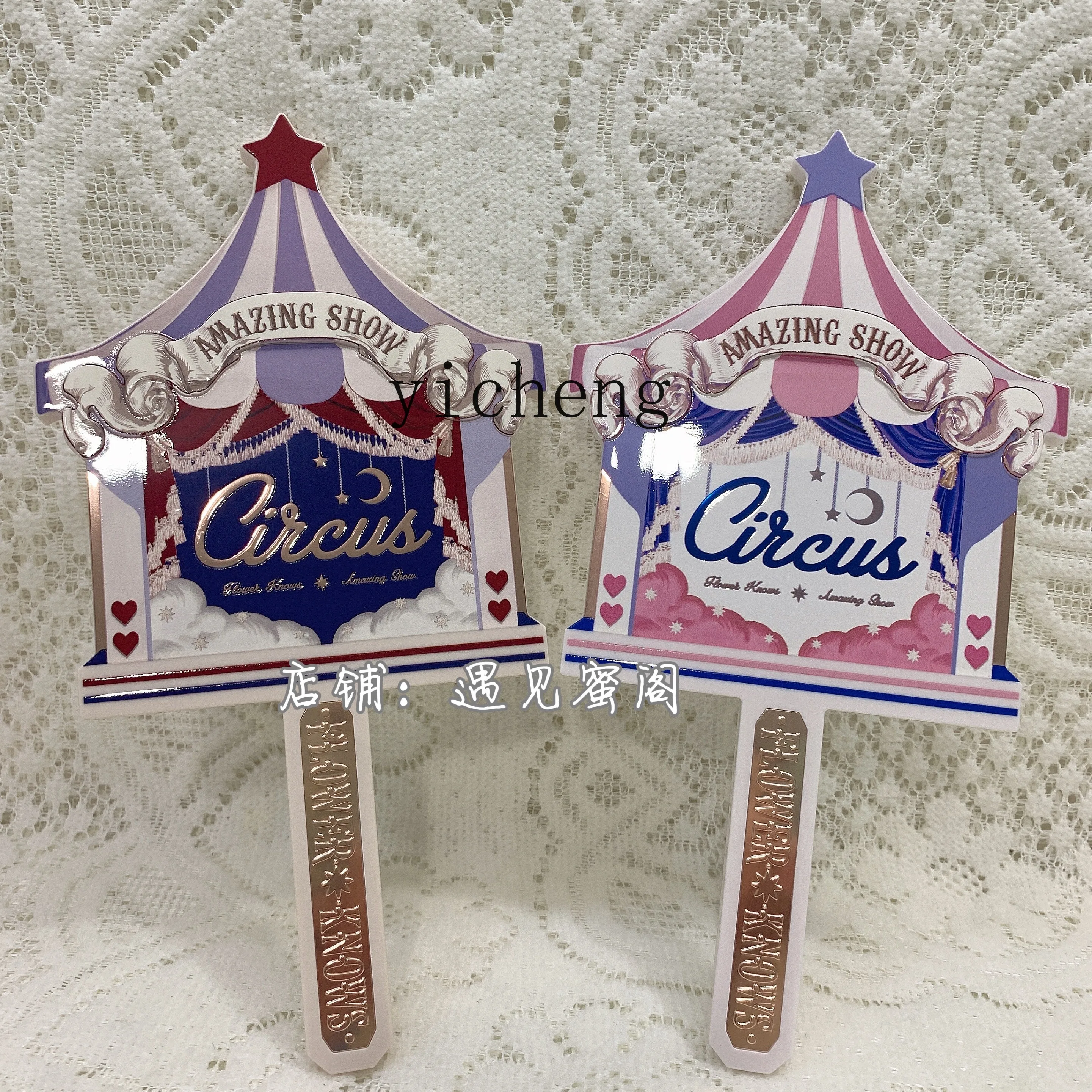 hand mirror butterfly cloud shoulder strawberry rococo makeup mirror chocolate swan ballet