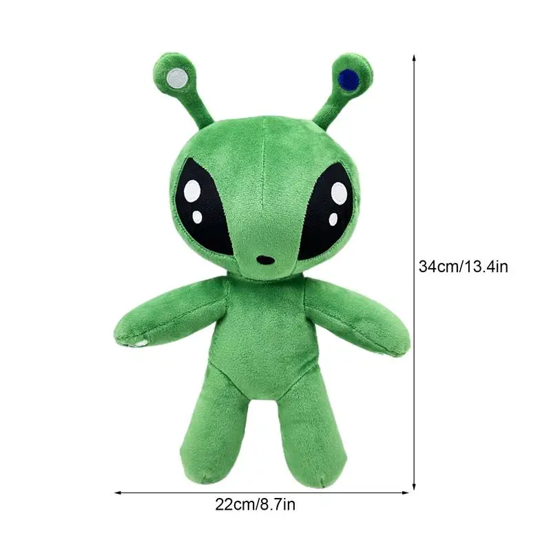 34Cm Aftonsparv Groene Alien Knuffel Poppen Schattige Dieren Knuffel Voor Kinderen Verjaardag Kerstcadeaus