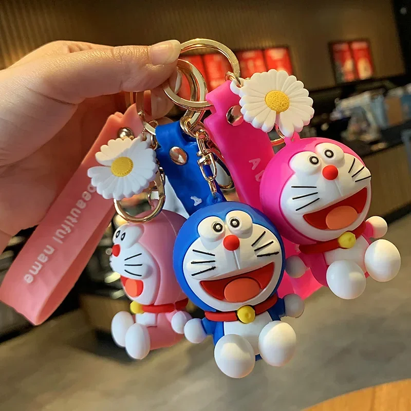 2025 Miniso creative three-dimensional blue chubby children's dolls, mini keychain pendants, and bag pendants