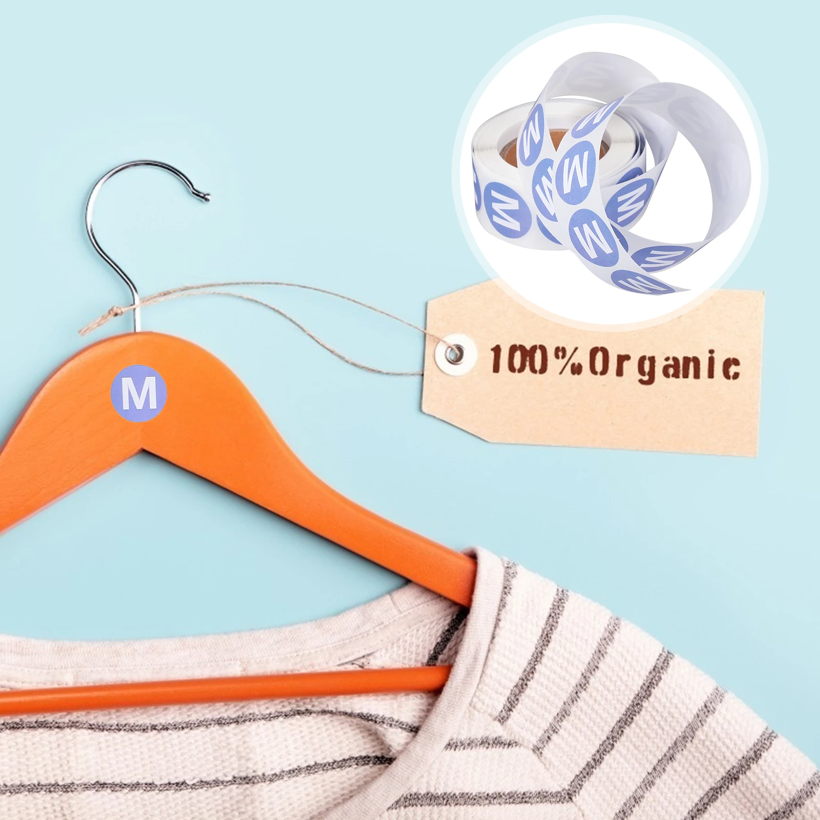 

2pcs Clothing Size Sticker Round Label For Gloves Hats T-Shirts Sweaters Coats Trousers Self-Adhesive Clothing Sticker