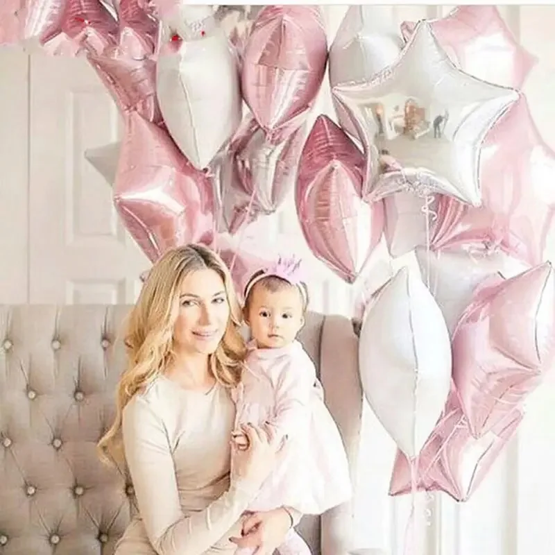 10 Stück Stern-Folienballons, 45,7 cm, Mattgold, cremefarben, Sternform, Folien-Mylar-Luftballons, Geburtstag, Hochzeit, Abschlussfeier, Weihnachten, Helium, Globos – Detail 13