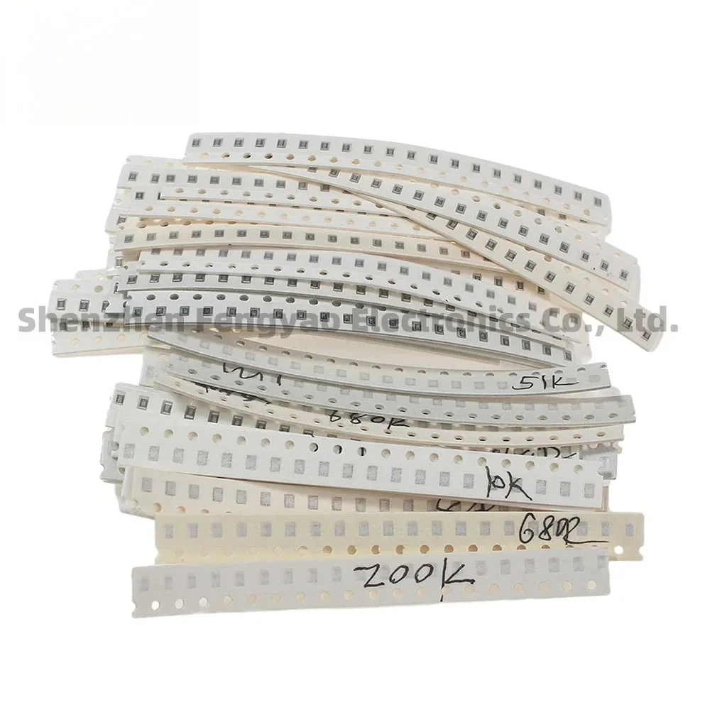 ชุดตัวต้านทาน SMD 4000 ชิ้น 720 ชิ้น 660 ชิ้น 200 ชิ้น ขนาด 0402 0603 0805 1206 1210 2512 ชุดอุปกรณ์ต่างๆ igmopnrq ชุดรวม 10K 100K 1K 1R 100R 220R 1% 5%