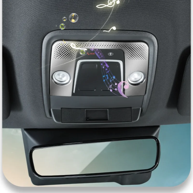  ل BYD أغنية LEV 2023 2024 2025 سقف القراءة ضوء المتكلم غطاء القرن واقية تقليم السيارة الداخلية واقية مصبغة الحرس جزء #5