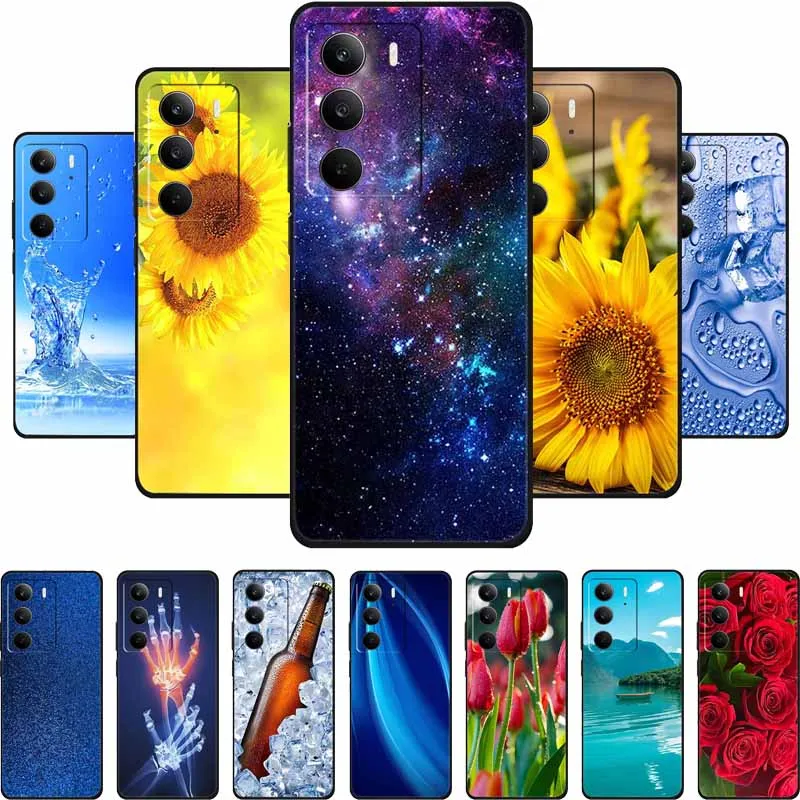 

For Realme C75 Phone Case 6.72" Fashion Black Silicone Soft Coque For Realme C75 C75x V70s 14x Back Cover Case C 75 Protective