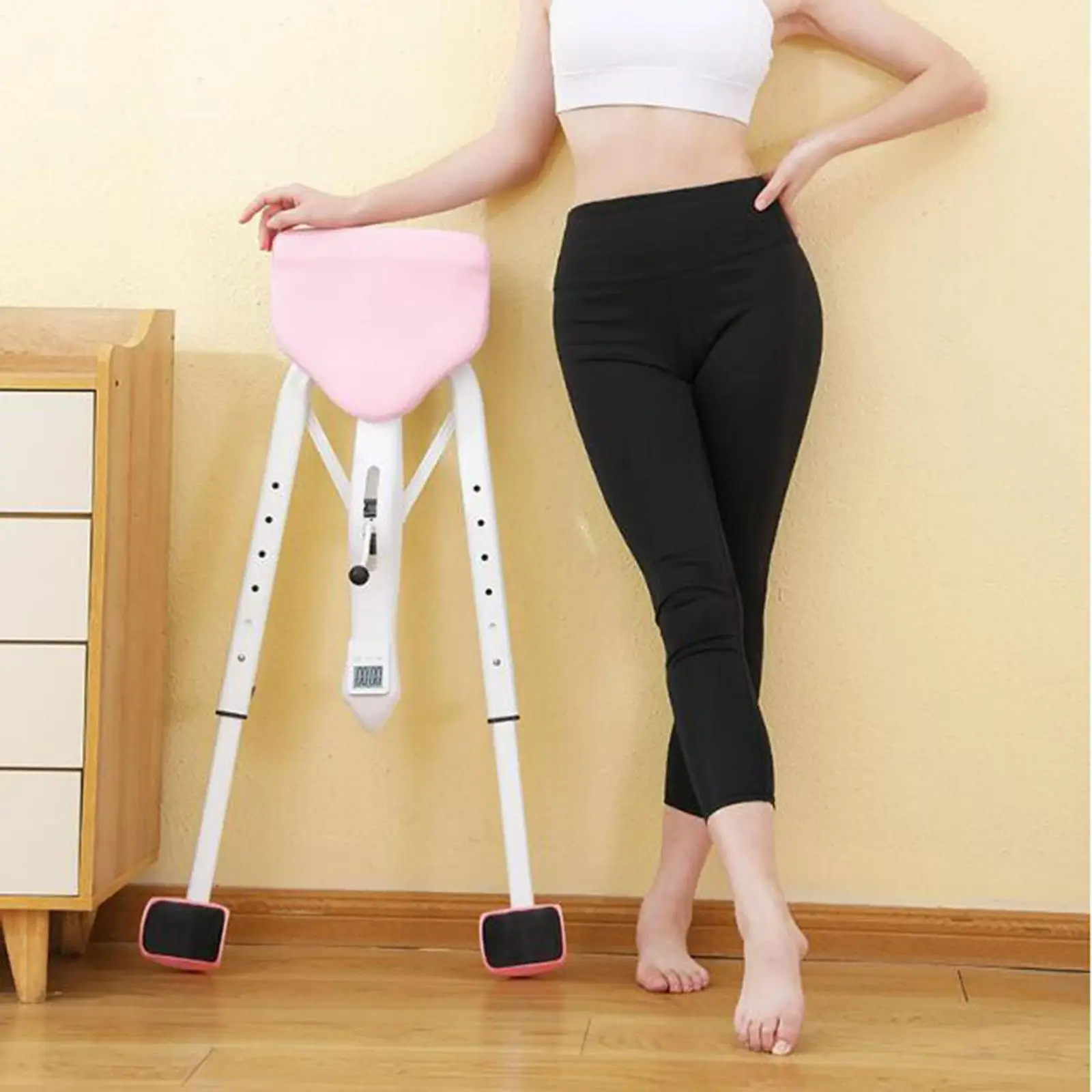 Split Machine Fitness Stretching Exercise 0-210 Degree Leg Flexibility Leg Hamstring Strength Training Women Men Adjustable