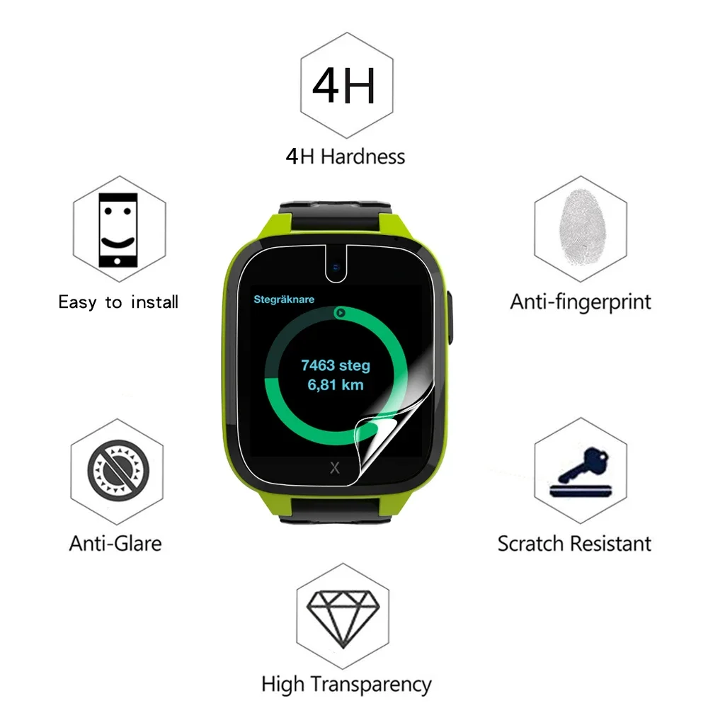 HD Clear Scratch Resistant Screen Protector, Soft Hydrogel Films, XMOVE, X5 Play Acessórios, Xplus, 3, 2