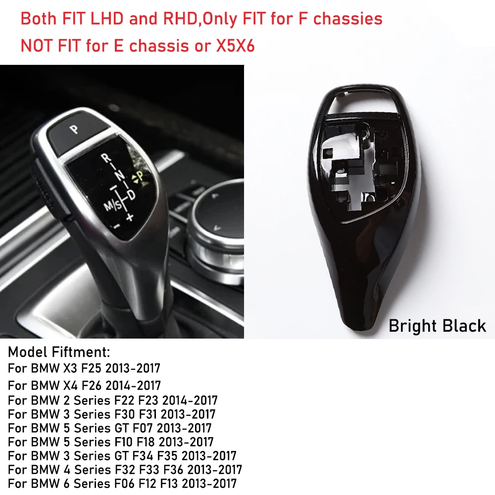 F10 F30 F11 F31 Schaltknaufabdeckung Innenraum-Ersatzteil Schalthebelblende für BMW F32 F33 F34 F36 F06 F12 F20 F22 F25