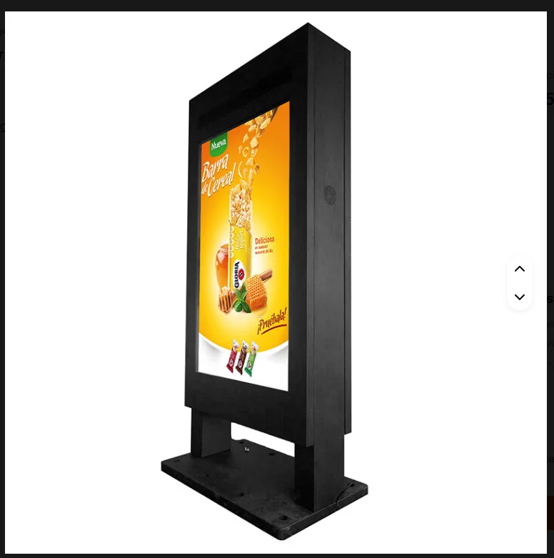 Segnaletica digitale da pavimento per esterni da 49 pollici con diametro esterno OEM di fabbrica e schermo pubblicitario LCD