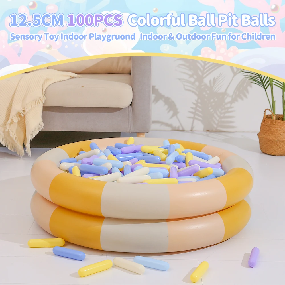 100 stücke Bunte Bar Ball Kunststoff Ozean Ball Gruben Baby Kind Schwimmen Pit Spielen Spielzeug Wasser Pool Geburtstag oder Weihnachten geschenk Geschenke